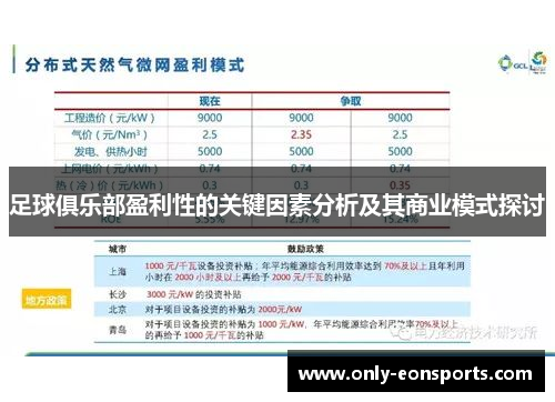 足球俱乐部盈利性的关键因素分析及其商业模式探讨 足球俱乐部盈利性的关键因素分析及其商业模式探讨